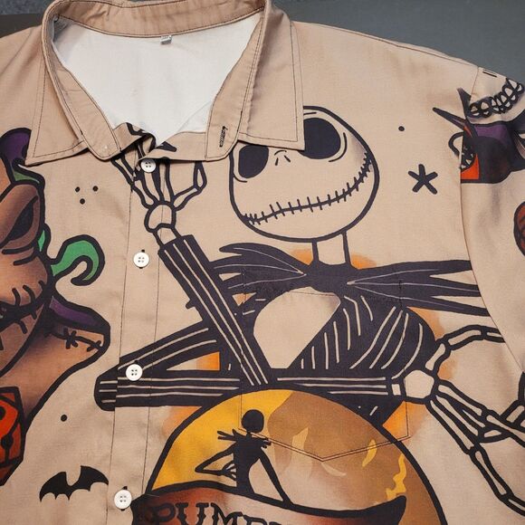 Disney Nightmare Before Christmas Mens Short Sleeve 3XL XXXL Shirt EUC Unbranded - Picture 2 of 13